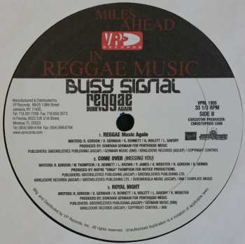 LP Busy Signal: Reggae Dubb'n Again