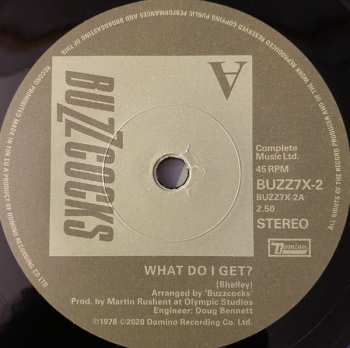 12SP/Set di cofanetti Buzzcocks: Complete UA Singles 1977-1980 LTD