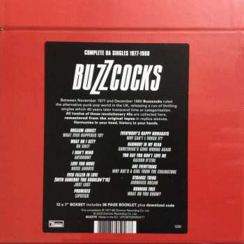 12SP/Set di cofanetti Buzzcocks: Complete UA Singles 1977-1980 LTD