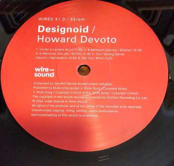 2LP Howard Devoto: Special Sauce / Designoid