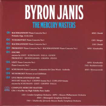 9CD/Set di cofanetti/Blu-ray Byron Janis: The Mercury Masters LTD