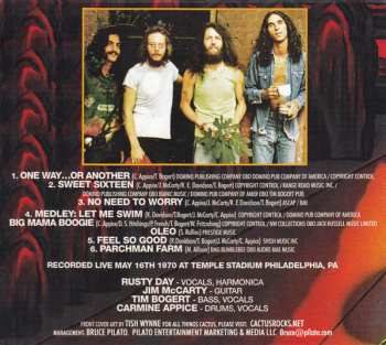 CD Cactus: The Birth Of Cactus - 1970