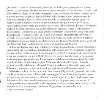 CD Roffredo Caetani: The Two String Quartets