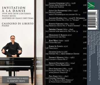 CD Calogero Di Liberto: Invitation à la Danse: 19th And 20th Centuries Piano Music Inspired By Dance Rhythms