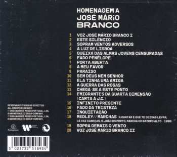 CD Camané: Ao V!vo No CCB - Homenagem A José Mário Branco DIGI