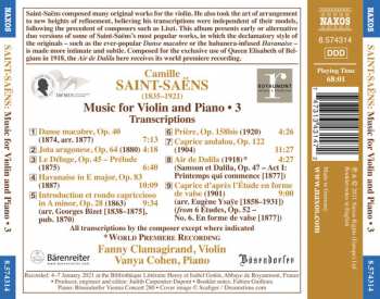 CD Camille Saint-Saëns: Music For Violin And Piano • 3