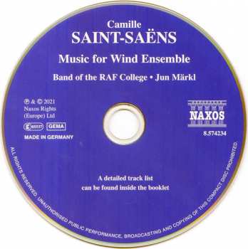 CD Camille Saint-Saëns: Music For Wind Ensemble