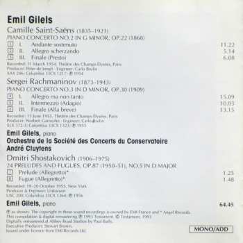 CD Orchestre De La Société Des Concerts Du Conservatoire: Saint-Saëns • Rachmaninov • Shostakovich