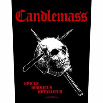 Merch Candlemass: Applicazione sulla schiena Epicus Doomicus Metallicus