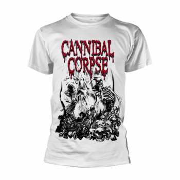 Merch Cannibal Corpse: Maglietta Pile Of Skulls (white)