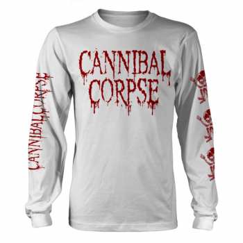 Merch Cannibal Corpse: Maglietta a maniche lunghe Butchered At Birth (white)