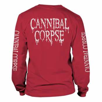 Merce Cannibal Corpse: Tričko S Dlouhým Rukávem Pile Of Skulls 2018 (red) S
