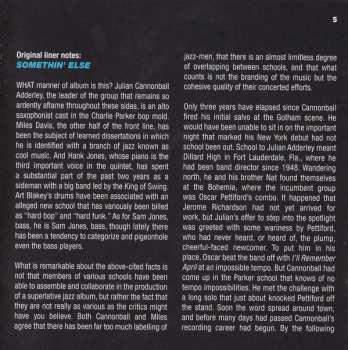 2CD Cannonball Adderley: Somethin' Else (The Stereo & Mono Versions)