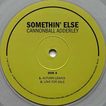 LP Cannonball Adderley: Somethin’ Else