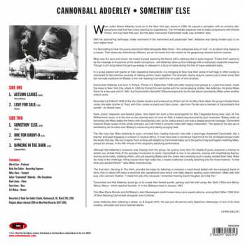 LP Cannonball Adderley: Somethin' Else