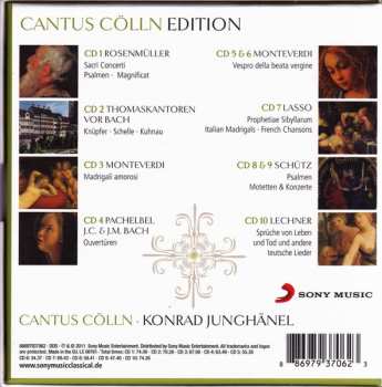 10CD/Set di cofanetti Cantus Cölln: Cantus Cölln Edition