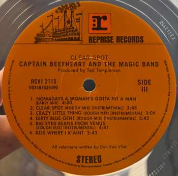 2LP Captain Beefheart: Clear Spot LTD | CLR