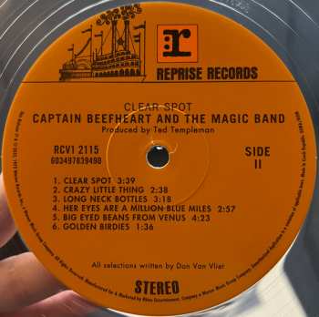 2LP Captain Beefheart: Clear Spot LTD | CLR