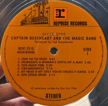 2LP Captain Beefheart: Clear Spot LTD | CLR