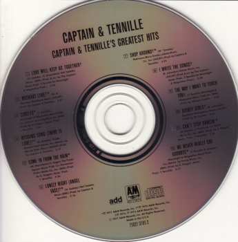 CD Captain And Tennille: Captain & Tennille's Greatest Hits