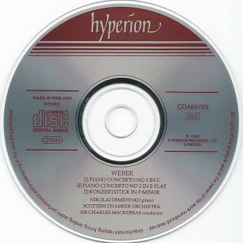 CD Scottish Chamber Orchestra: Piano Concerto No 1 In C Major / Piano Concerto No 2 In E Flat Major / Konzertstück In F Minor