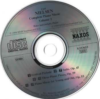 CD Carl Nielsen: Complete Piano Music Volume 2