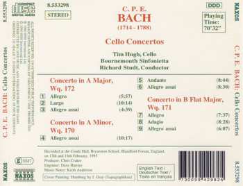 CD Carl Philipp Emanuel Bach: Cello Concertos