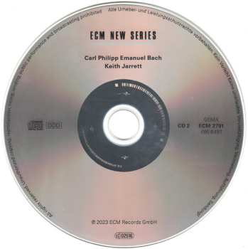 2CD Keith Jarrett: Carl Philipp Emanuel Bach