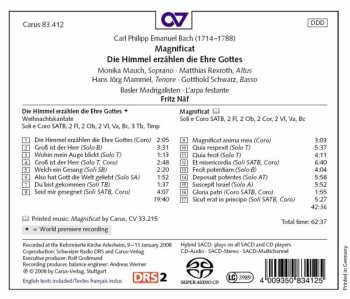 SACD Carl Philipp Emanuel Bach: Magnificat; Die Himmel erzählen die Ehre Gottes