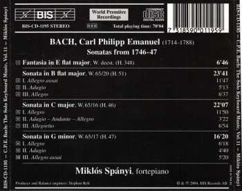CD Carl Philipp Emanuel Bach: Sonatas from 1746-47