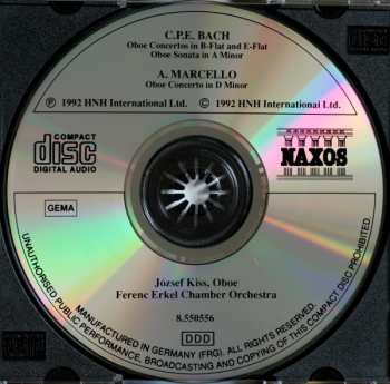 CD Carl Philipp Emanuel Bach: Oboe Concertos