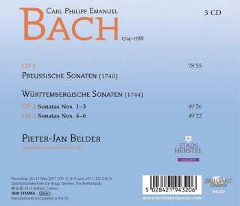 3CD Carl Philipp Emanuel Bach: Preussische Und Württembergische Sonaten