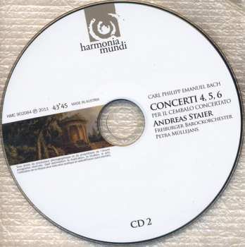 2CD Carl Philipp Emanuel Bach: Sei Concerti Per Il Cembalo Concerto WQ 43