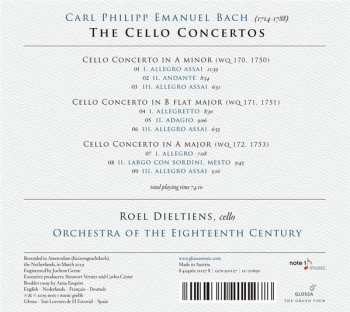 CD Carl Philipp Emanuel Bach: The Cello Concertos