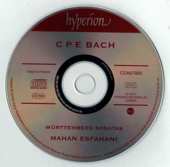 CD Carl Philipp Emanuel Bach: Württemberg Sonatas (Wq 49)