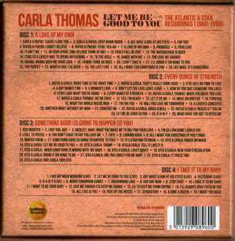 4CD/Set di cofanetti Carla Thomas: Let Me Be Good To You (The Atlantic & Stax Recordings 1960-1968)