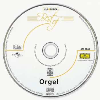 CD Helmut Walcha: Best Of Orgel