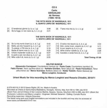 7CD/Set di cofanetti Carlo Gesualdo: The Complete Madrigals
