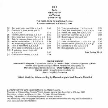 7CD/Set di cofanetti Carlo Gesualdo: The Complete Madrigals