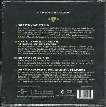 4CD Carlos Do Carmo: Ao Vivo Nas Salas Míticas