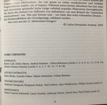 CD Coro Cervantes: Oratio: 20th Century Sacred Music From Spain & Latin America