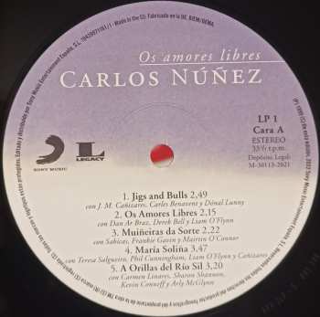 2LP Carlos Núñez: Os Amores Libres
