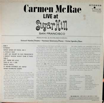 CD Carmen McRae: Live At Sugar Hill