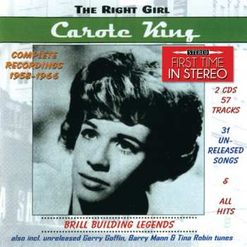 Album Carole King: Brill Building Legends - Complete Recordings 1958-1966