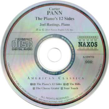 CD Carter Pann: The Piano's 12 Sides