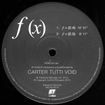 LP Carter Tutti Void: 𝒇 (x)