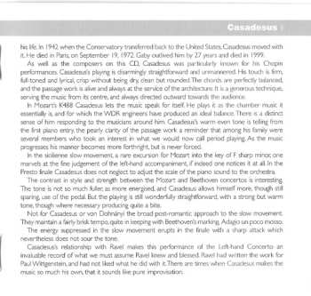 CD Robert Casadesus: Mozart • Beethoven • Ravel