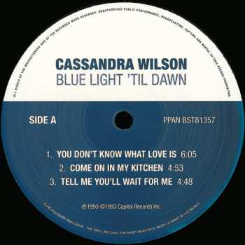 2LP Cassandra Wilson: Blue Light 'Til Dawn LTD