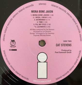LP Cat Stevens: Mona Bone Jakon