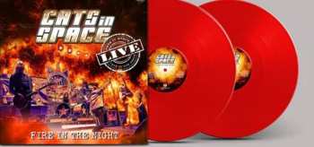 LP Cats In Space: Fire In The Night: Live - Red Vinyl